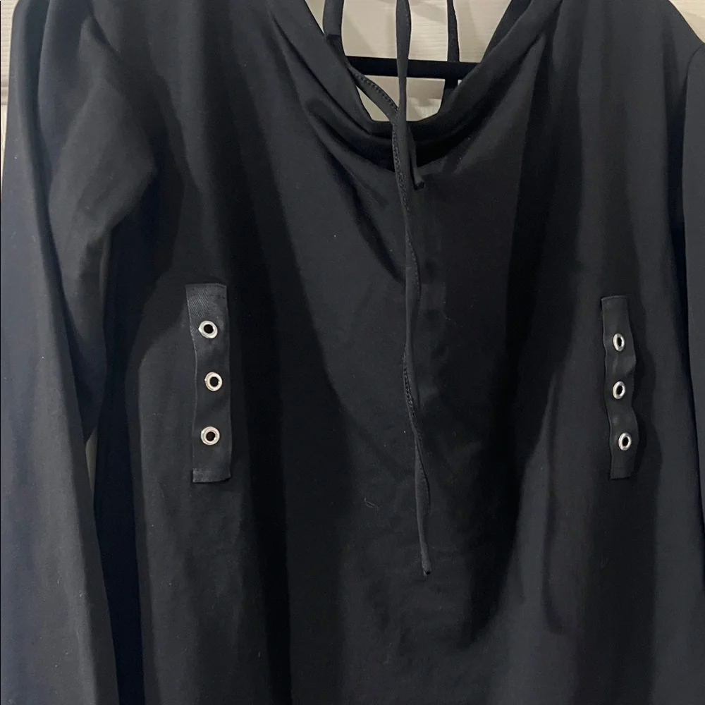 Elegant Black Long Sleeve‎ Dress.  CAJA. # 1 F